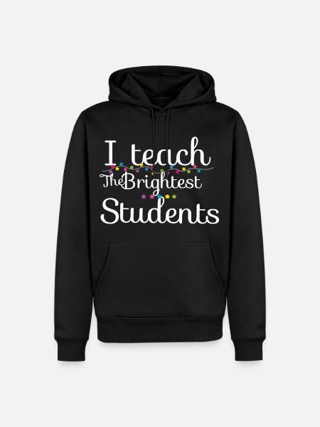 Ich unterrichte die klügsten Schüler - Männer Premium Bio Hoodie - Schwarz