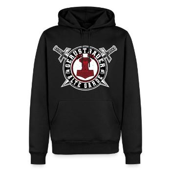 Gerüstbauer Alte Garde - Männer Premium Bio Hoodie - Schwarz - Vorne - Nico (187cm)
