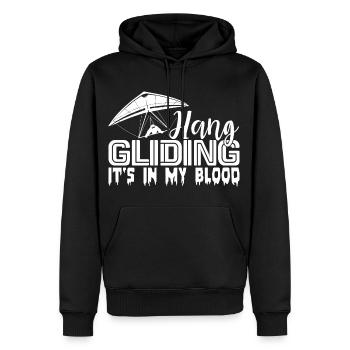 Hang Gliding Hang gliding Is In My Blood - Men’s Premium Organic Hoodie - black - Front - Nico (187cm)