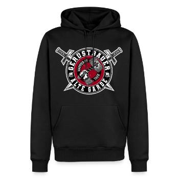 Gerüstbauer Alte Garde - Männer Premium Bio Hoodie - Schwarz - Vorne - Nico (187cm)