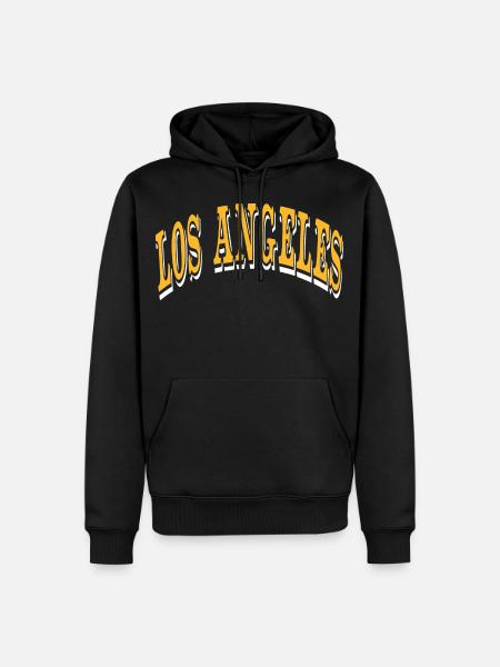 Los Angeles - Men’s Premium Organic Hoodie - black