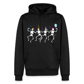 STIMMUNG! - Männer Premium Bio Hoodie - Schwarz - Vorne - Nico (187cm)