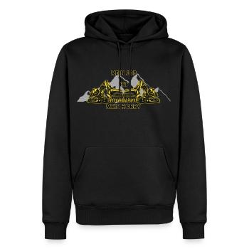 Mein Job, Mein Hobby - Männer Premium Bio Hoodie - Schwarz - Vorne - Nico (187cm)