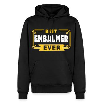 Embalmer Best Embalmer Ever - Men’s Premium Organic Hoodie - black - Front - Nico (187cm)