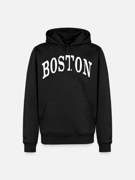 Boston - Men’s Premium Organic Hoodie - black