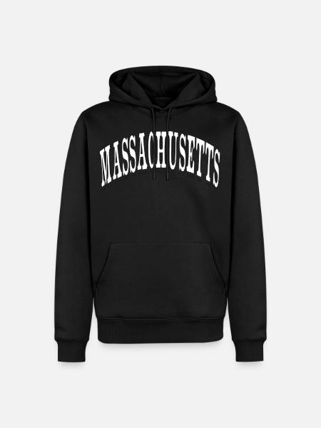 Massachusetts - Men’s Premium Organic Hoodie - black