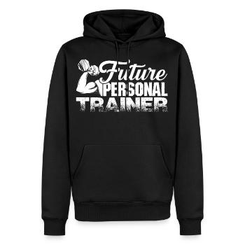 Personal Trainer Future Personal Trainer - Men’s Premium Organic Hoodie - black - Front - Nico (187cm)