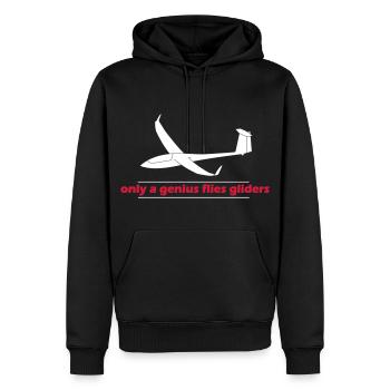 Genie glider gift glide pilot - Men’s Premium Organic Hoodie - black - Front - Nico (187cm)