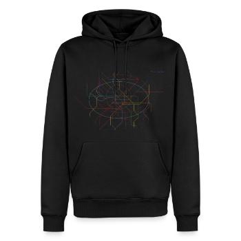 U-MOVE Russland - Männer Premium Bio Hoodie - Schwarz - Vorne - Nico (187cm)