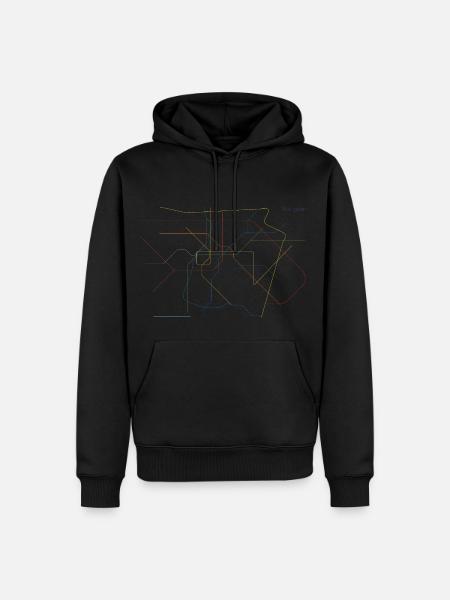 U-MOVE Italien - Männer Premium Bio Hoodie - Schwarz