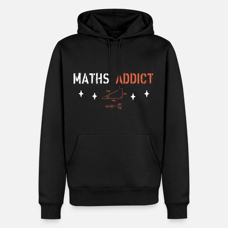 Maths Addict - Sweat à capuche Premium bio Homme - noir
