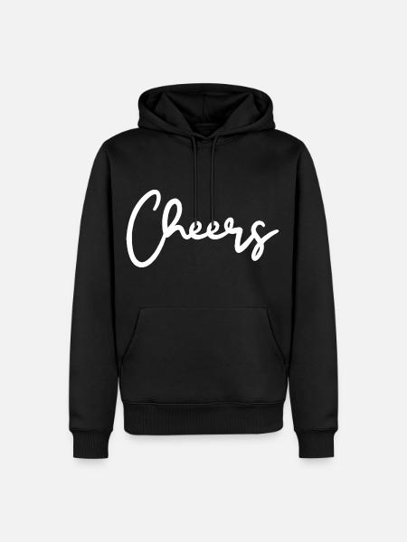 Cheers toast - Men’s Premium Organic Hoodie - black