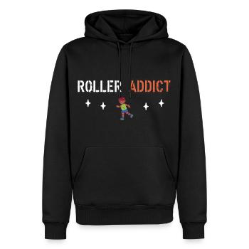 Roller-Süchtiger - Männer Premium Bio Hoodie - Schwarz - Vorne - Nico (187cm)