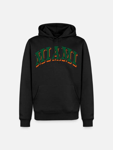 Miami - Men’s Premium Organic Hoodie - black
