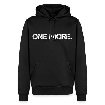 Une motivation de plus pour sa forme physique - Sweat à capuche Premium bio Homme - noir - Devant - Nico (187cm)