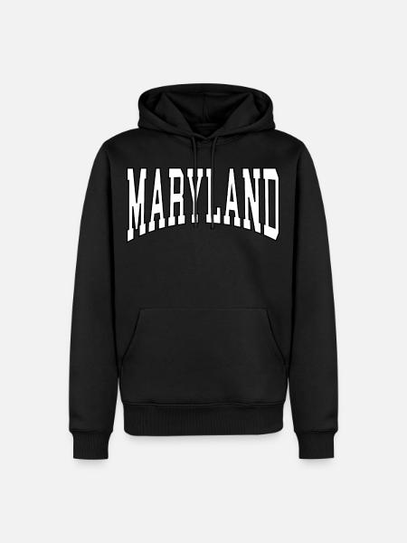 Maryland - Men’s Premium Organic Hoodie - black