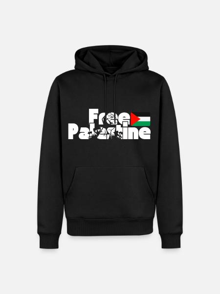 Free Palestine - Men’s Premium Organic Hoodie - black