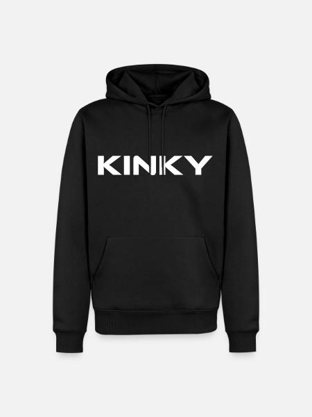 Font Design "Kinky" - Men’s Premium Organic Hoodie - black