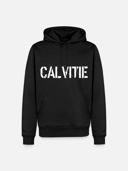 Calvitie - Sweat à capuche Premium bio Homme - noir