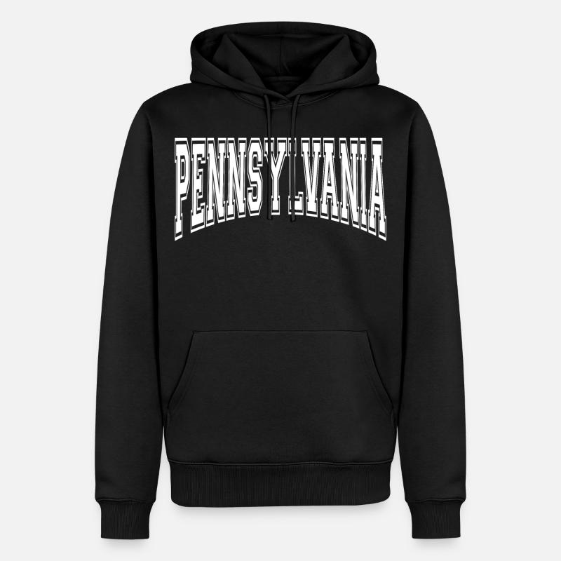Pennsylvanie - Sweat à capuche Premium bio Homme - noir