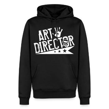 Awesome Art Director - Men’s Premium Organic Hoodie - black - Front - Nico (187cm)