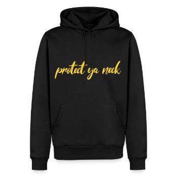protéger votre cou Hip Hop Oldschool Classic - Sweat à capuche Premium bio Homme - noir - Devant - Nico (187cm)