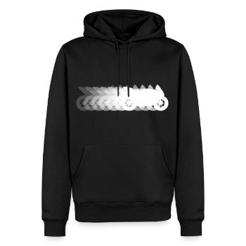 Motorcycle Shadow Moto Racing Machine - Men’s Premium Organic Hoodie - black - Front - Nico (187cm)