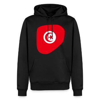 Flag of Tunisia Tunisians - Men’s Premium Organic Hoodie - black - Front - Nico (187cm)