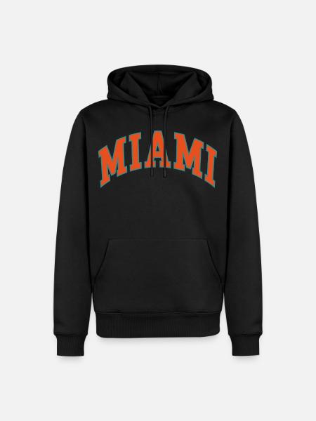 Miami - Men’s Premium Organic Hoodie - black