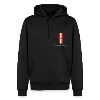 Flagge Kanada - Männer Premium Bio Hoodie - Schwarz - Vorne - Nico (187cm)