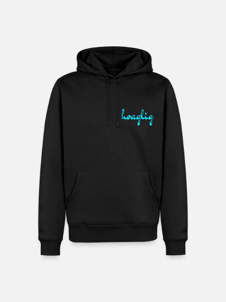 Hoaglig - Männer Premium Bio Hoodie - Schwarz