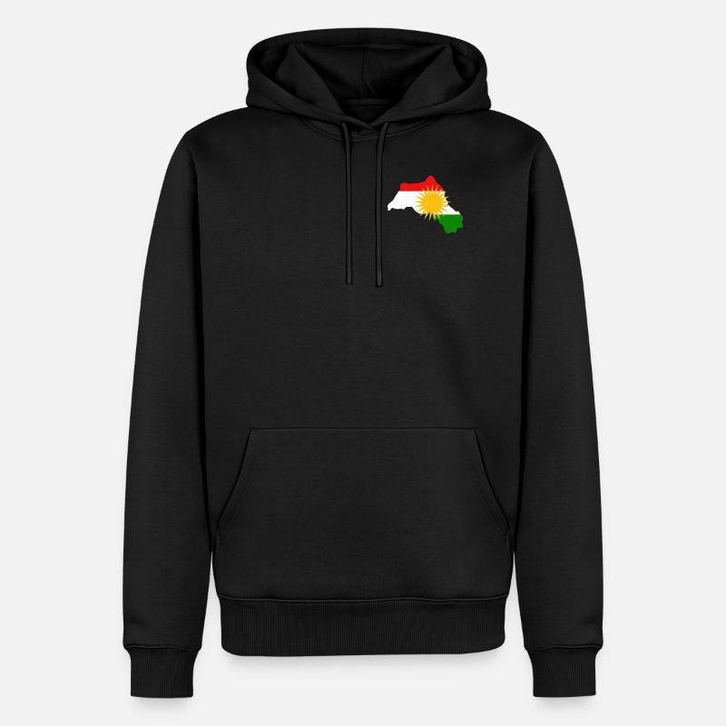 Kurdistan territoire drapeau - Sweat à capuche Premium bio Homme - noir