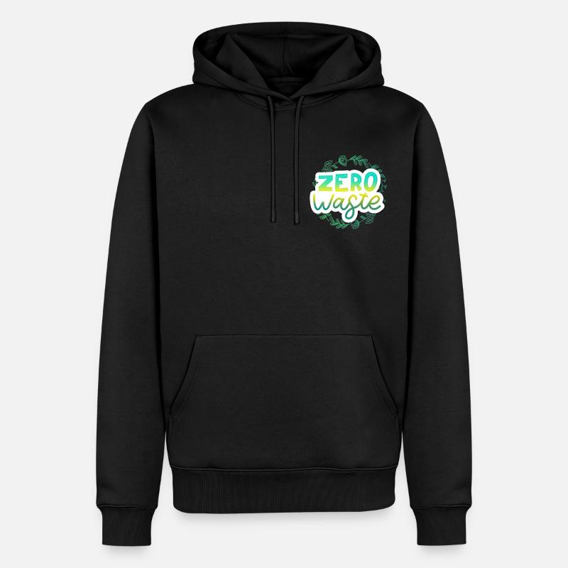 zéro déchet - Sweat à capuche Premium bio Homme - noir
