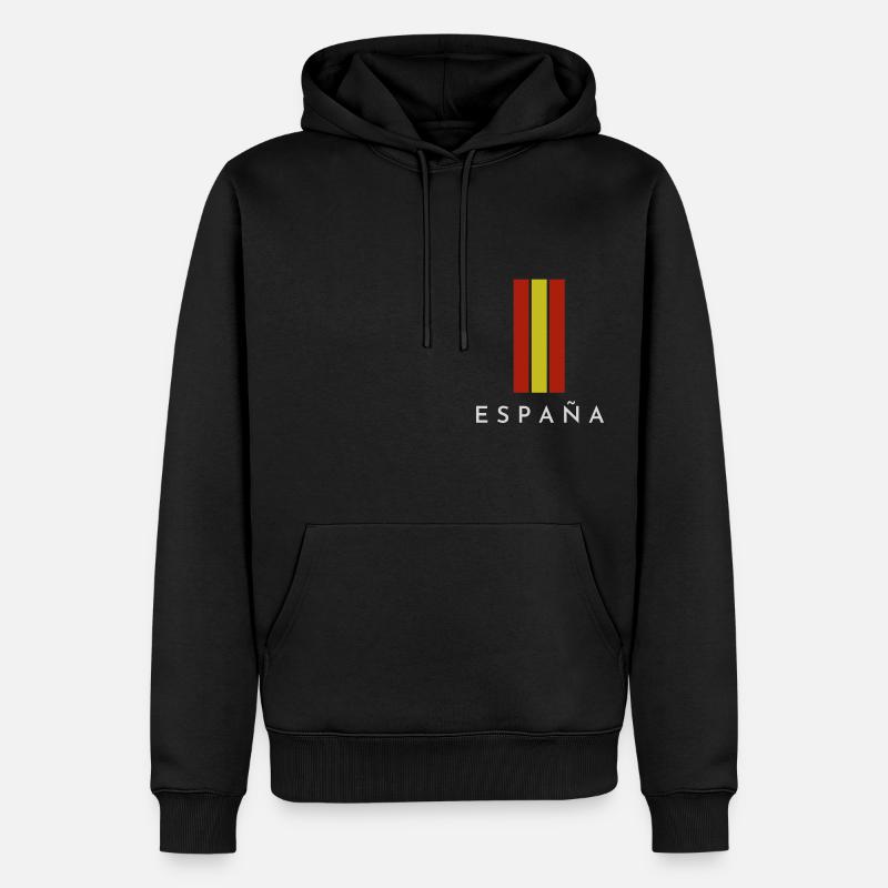 Flagge Spaniens, spanischer Stolz - Männer Premium Bio Hoodie - Schwarz