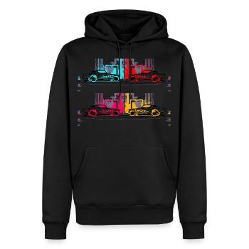 '79 Camaro Stroker - disco - Men’s Premium Organic Hoodie - black - Front - Nico (187cm)