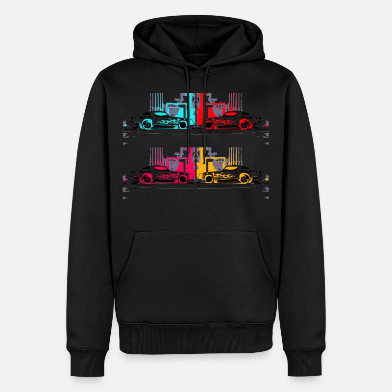 '79 Camaro Stroker - Disco - Männer Premium Bio Hoodie - Schwarz