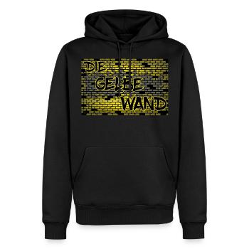 Gelbe Wand, Dortmund, Fußball - Männer Premium Bio Hoodie - Schwarz - Vorne - Nico (187cm)