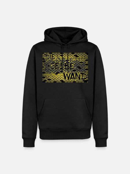 Gelbe Wand, Dortmund, Fußball - Männer Premium Bio Hoodie - Schwarz