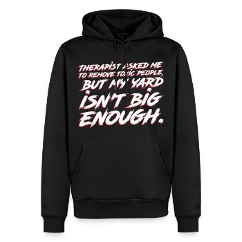 Ein größerer Garten muss her - Männer Premium Bio Hoodie - Schwarz - Vorne - Nico (187cm)