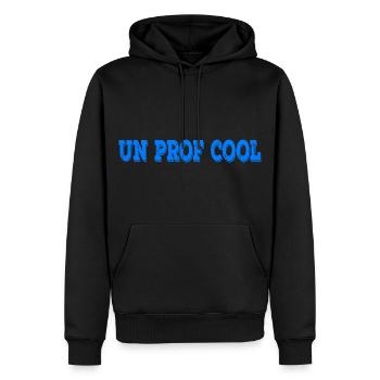 Un Prof Cool Ein cooler Französisch Lehrer - Männer Premium Bio Hoodie - Schwarz - Vorne - Nico (187cm)