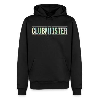 Clubmeister - Männer Premium Bio Hoodie - Schwarz - Vorne - Nico (187cm)
