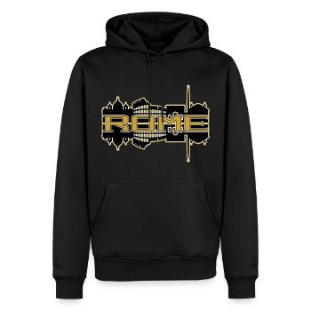Rom Rome Italien Stadt Skyline Gold Heimat Liebe - Männer Premium Bio Hoodie - Schwarz - Vorne - Nico (187cm)