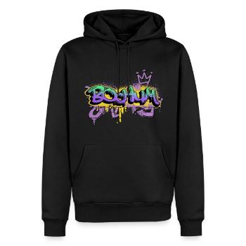 Bochum Deutschland Stadt Graffiti Spray Sprayer - Männer Premium Bio Hoodie - Schwarz - Vorne - Nico (187cm)