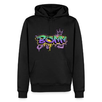 Bonn Allemagne Ville Graffiti Spray Sprayer - Sweat à capuche Premium bio Homme - noir - Devant - Nico (187cm)