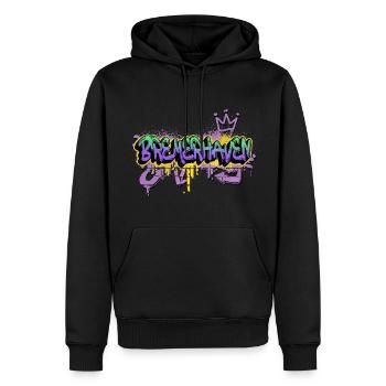 Bremerhaven Deutschland Graffiti Spray Sprayer - Männer Premium Bio Hoodie - Schwarz - Vorne - Nico (187cm)