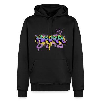 Hamm Deutschland Stadt Graffiti Spray Sprayer - Männer Premium Bio Hoodie - Schwarz - Vorne - Nico (187cm)