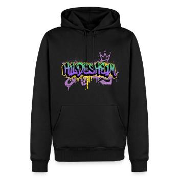 Hildesheim Deutschland Graffiti Spray Sprayer - Männer Premium Bio Hoodie - Schwarz - Vorne - Nico (187cm)