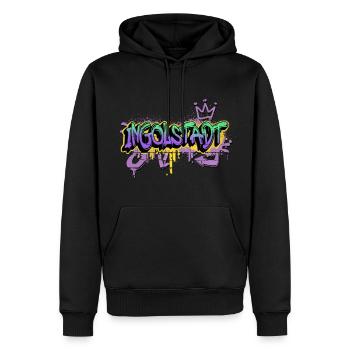 Ingolstadt Deutschland Graffiti Spray Sprayer - Männer Premium Bio Hoodie - Schwarz - Vorne - Nico (187cm)