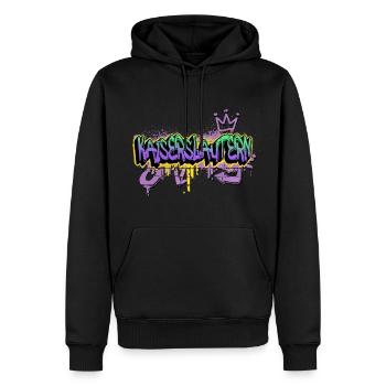 Kaiserslautern Deutschland Graffiti Spray Sprayer - Männer Premium Bio Hoodie - Schwarz - Vorne - Nico (187cm)