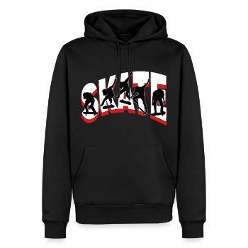 Skateboarding Skate Skater Skateboard Sk8 Trick - Männer Premium Bio Hoodie - Schwarz - Vorne - Nico (187cm)